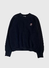 9th / Raglan Button Knit_Navy