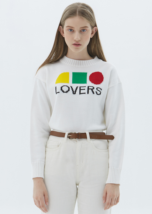 LOVERS CROP KNIT_WHITE